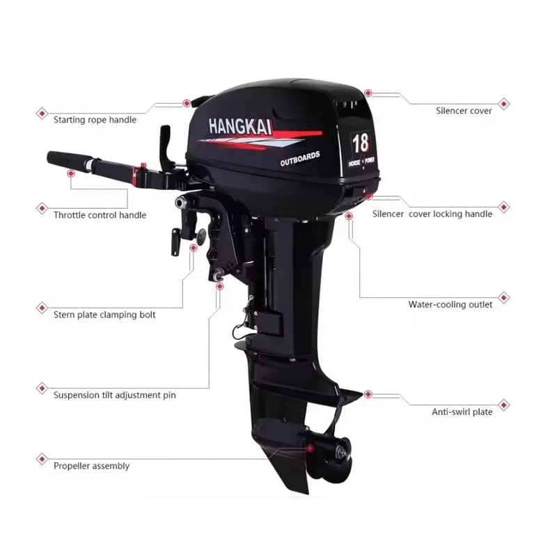 Outboard Motor 6HP 12HP 18HP 3 - đánh giá và giá Fishing Boat Outboard Motor