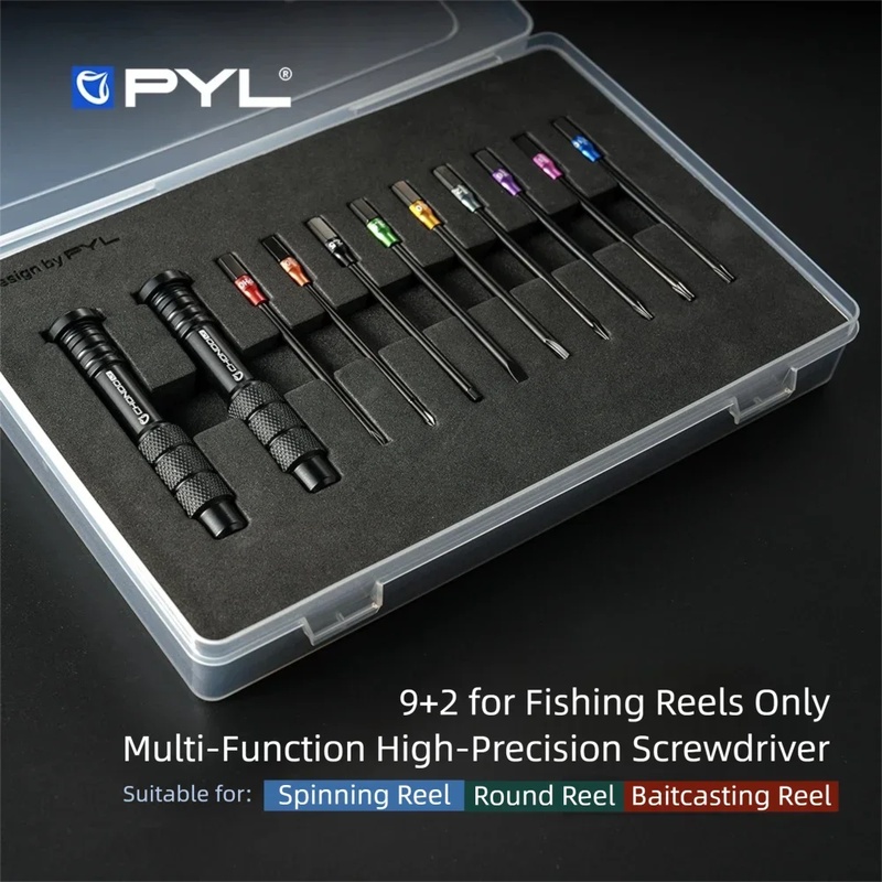 Bộ tua vít thép hợp kim PYL 9+ - đánh giá và giá Shimano Reel Stradic