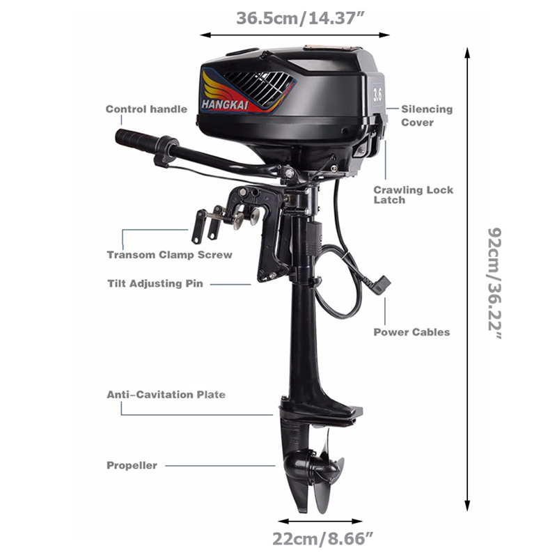 Outboard Electric Engine 48V 4 - đánh giá và giá Fishing Boat Outboard Motor